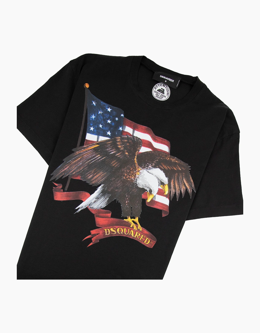 Dsquared2 Eagle Flag T-Shirt Black