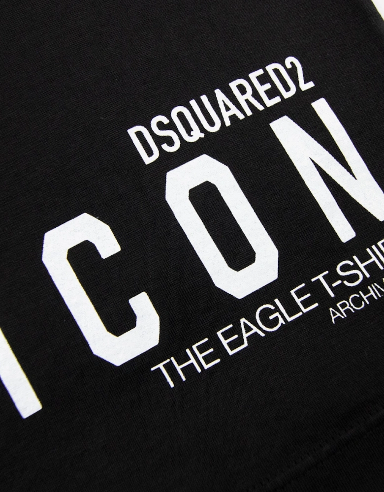 Dsquared2 Eagle Flag T-Shirt Black