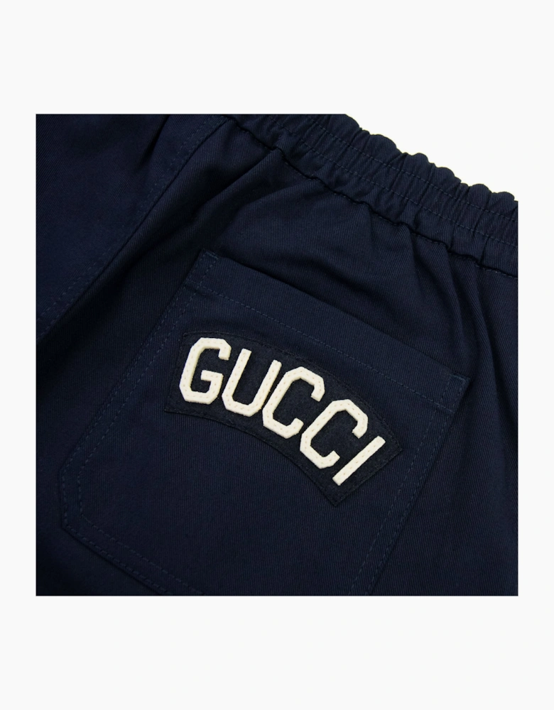 Gucci Junior Side Stripe Detail Short Navy 4265