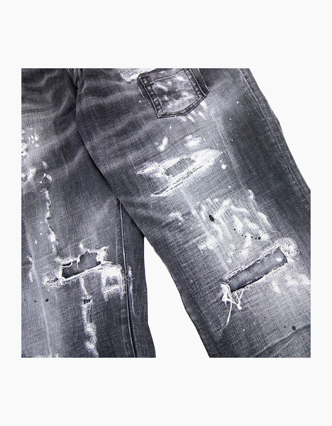 Dsquared2 Black Ripped Wash Skater Jean Black