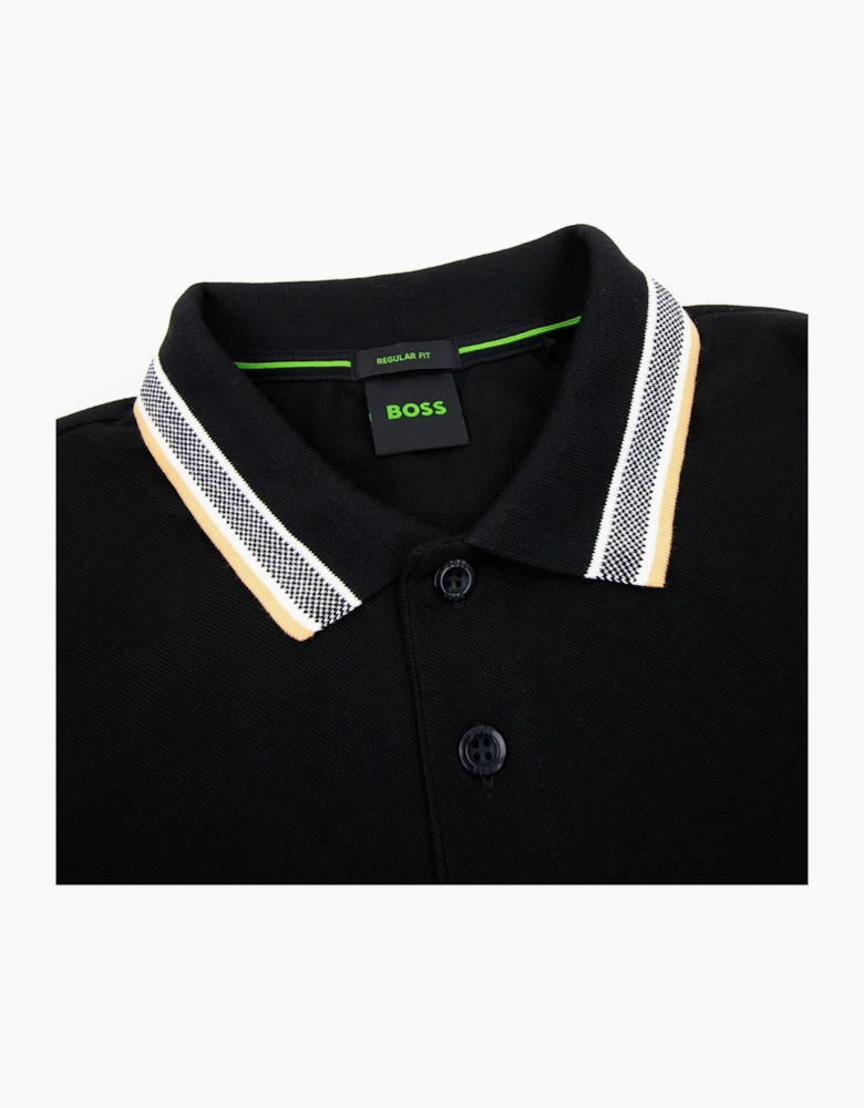 Hugo Boss Plisy Regular Fit L/s Polo Black 003