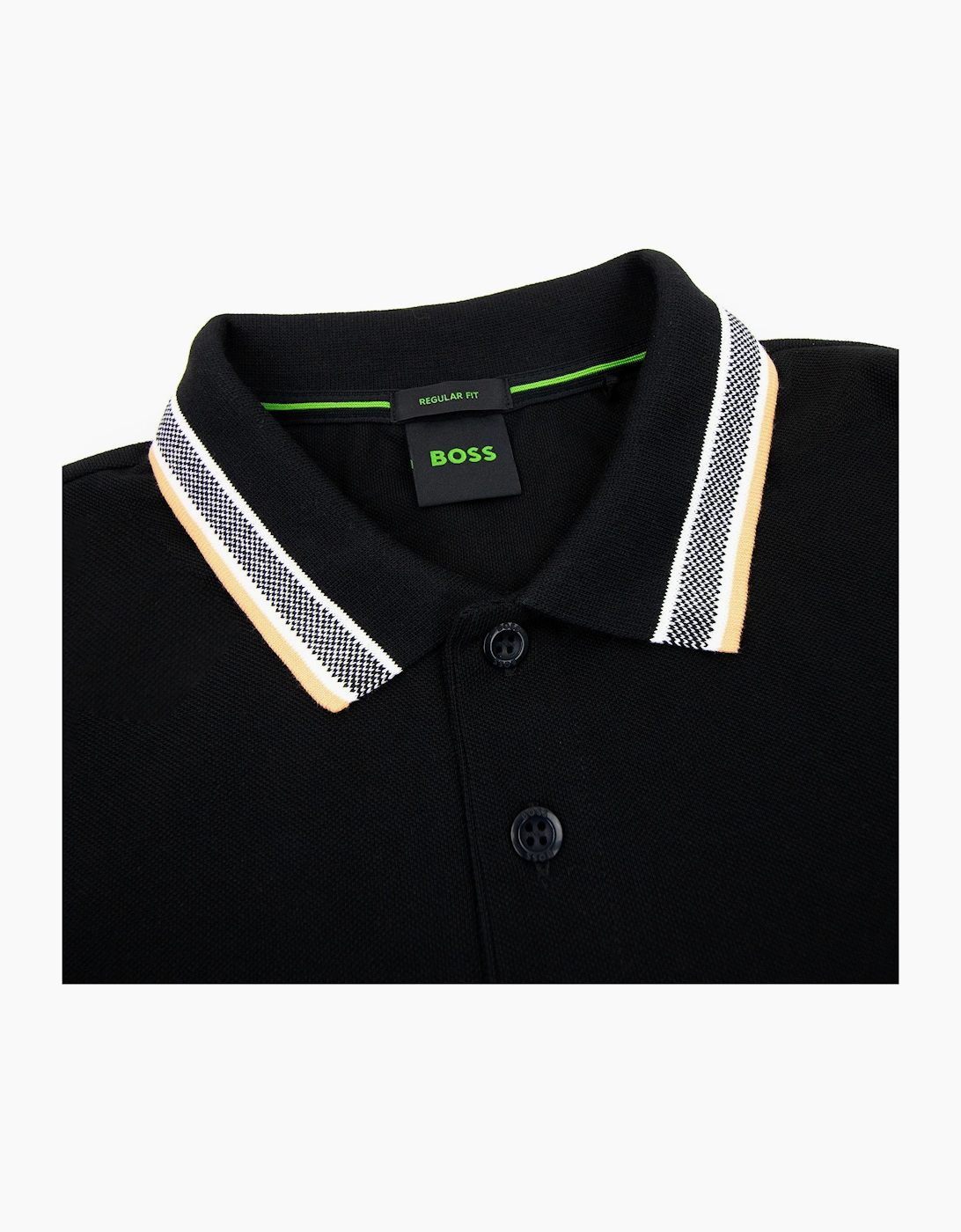 Hugo Boss Plisy Regular Fit L/s Polo Black 003