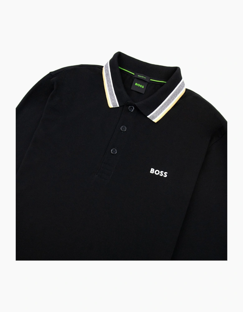 Hugo Boss Plisy Regular Fit L/s Polo Black 003