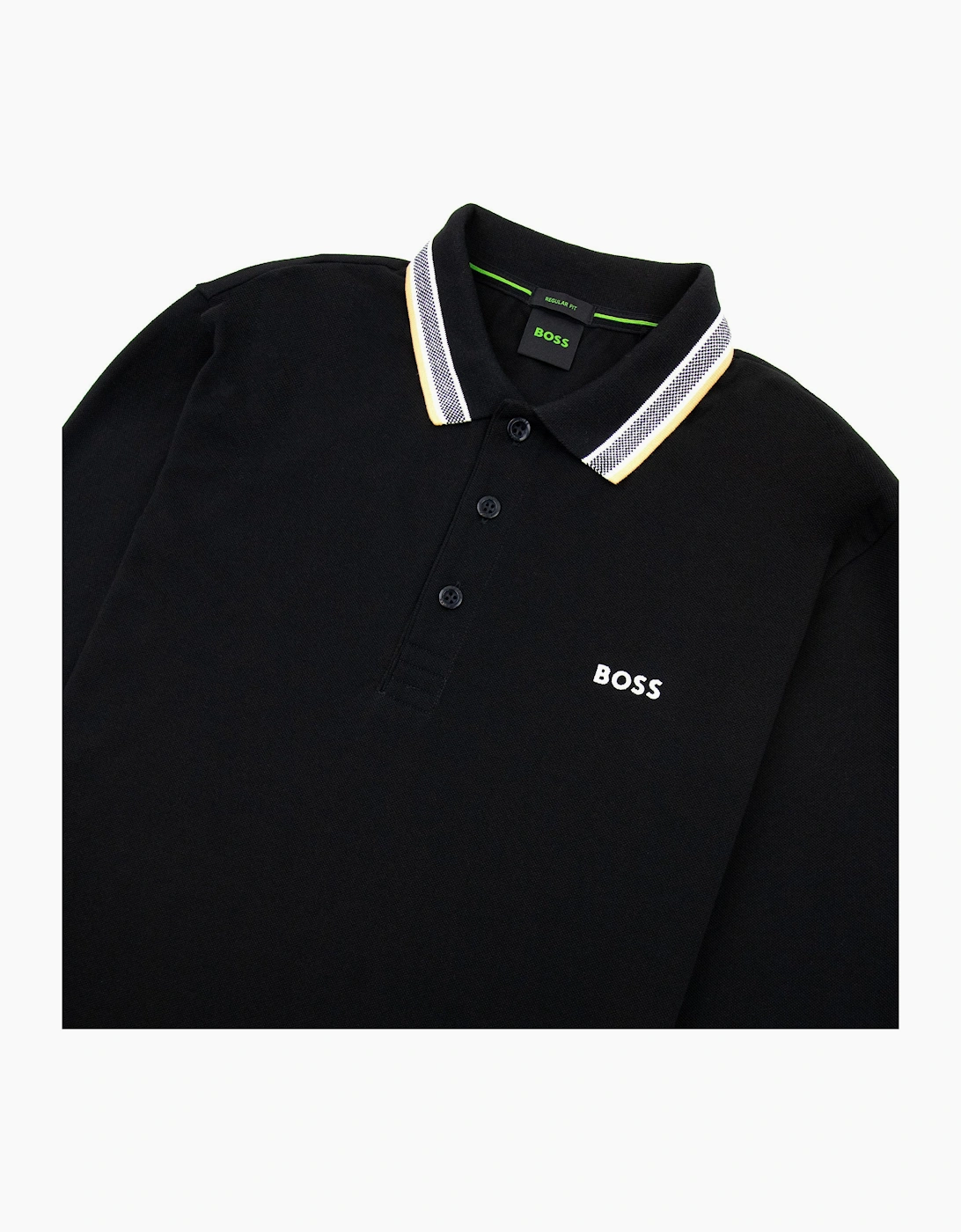 Hugo Boss Plisy Regular Fit L/s Polo Black 003