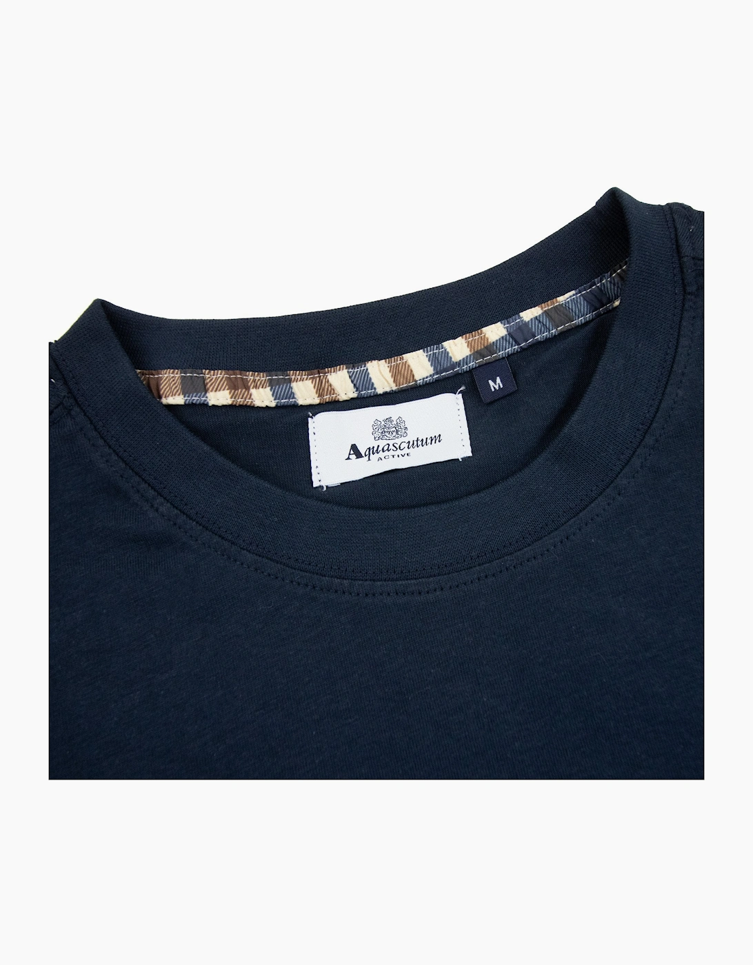 Aquascutum Active Big Logo T Shirt Navy