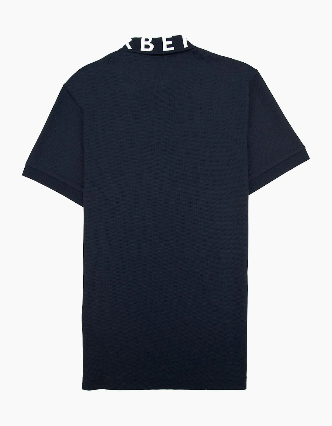 Burberry Ryland Block Collar Writing Polo Navy