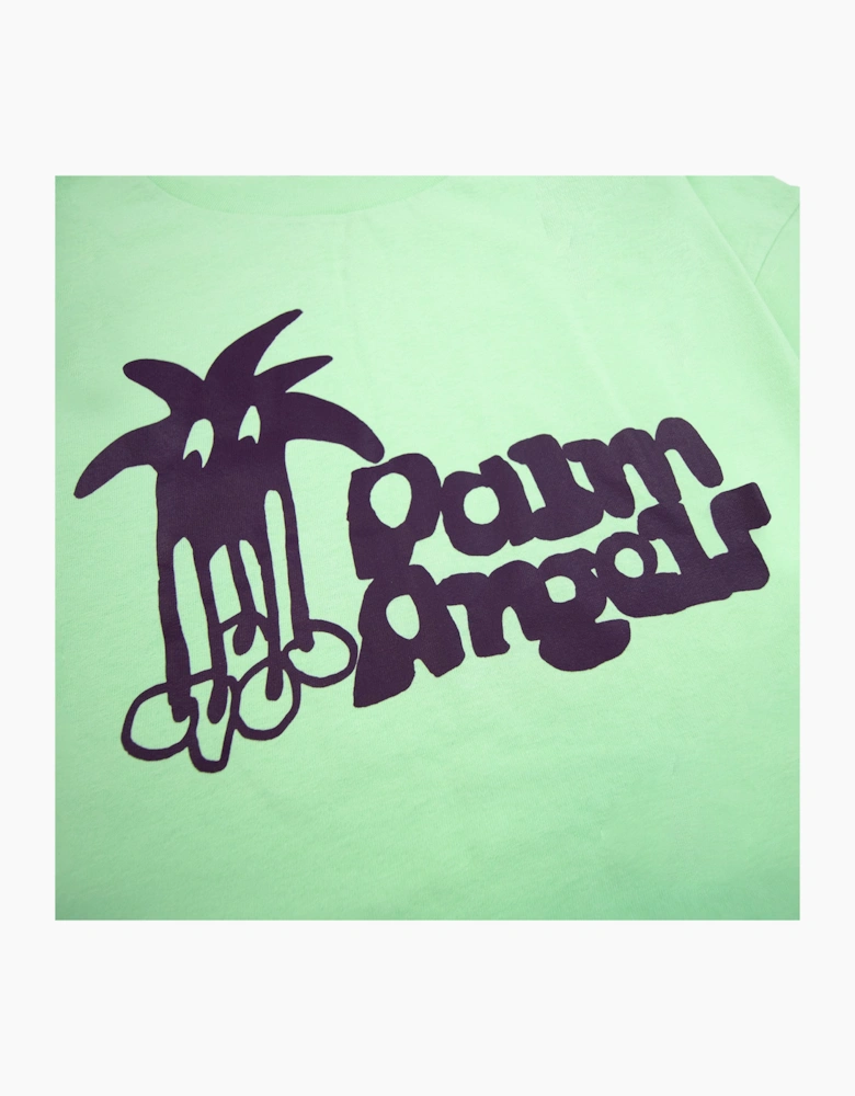 Palm Angels Douby Classic T Shirt Light Green Purple