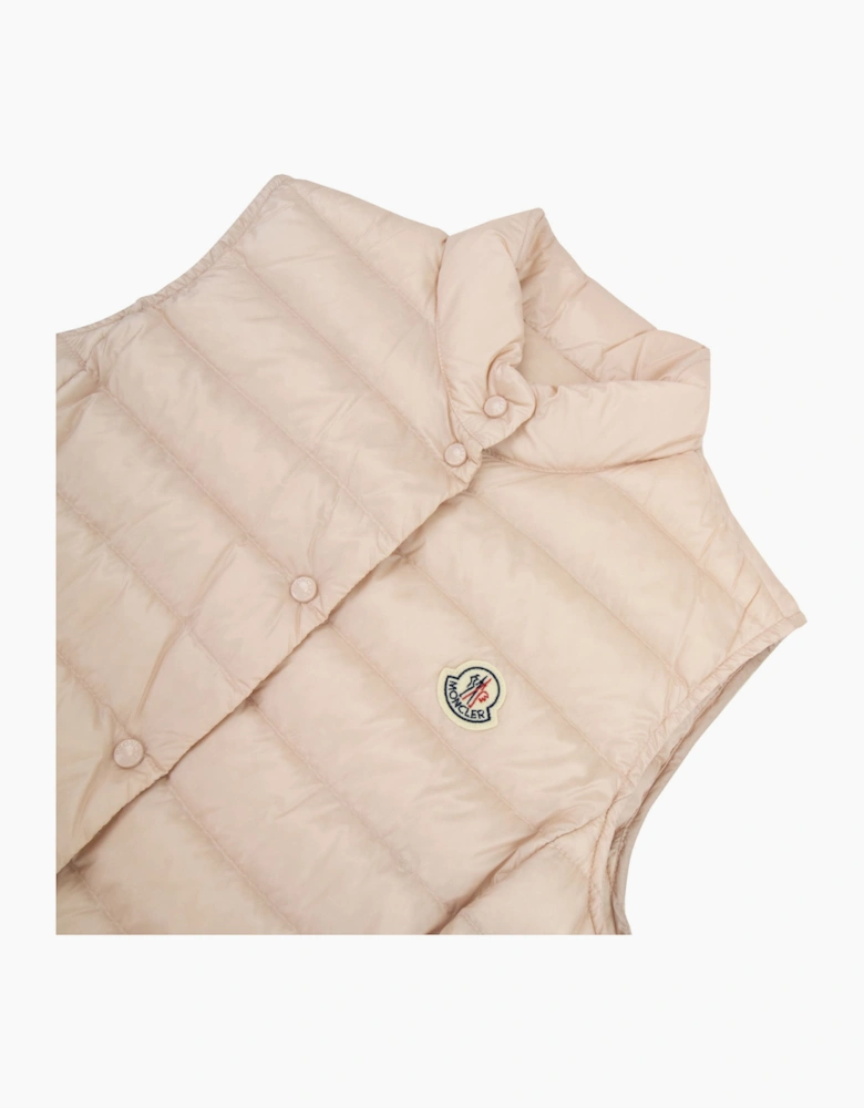 Moncler Women Liane Down Gilet Light Pink 529