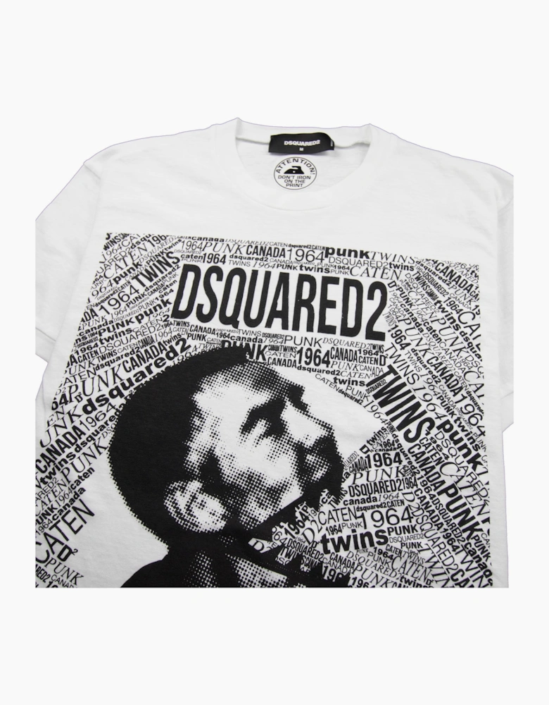 Dsquared2 Caten Twins Mouth Tee White
