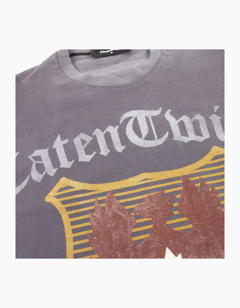 Dsquared2 Caten Twins Logo T Shirt Lilac