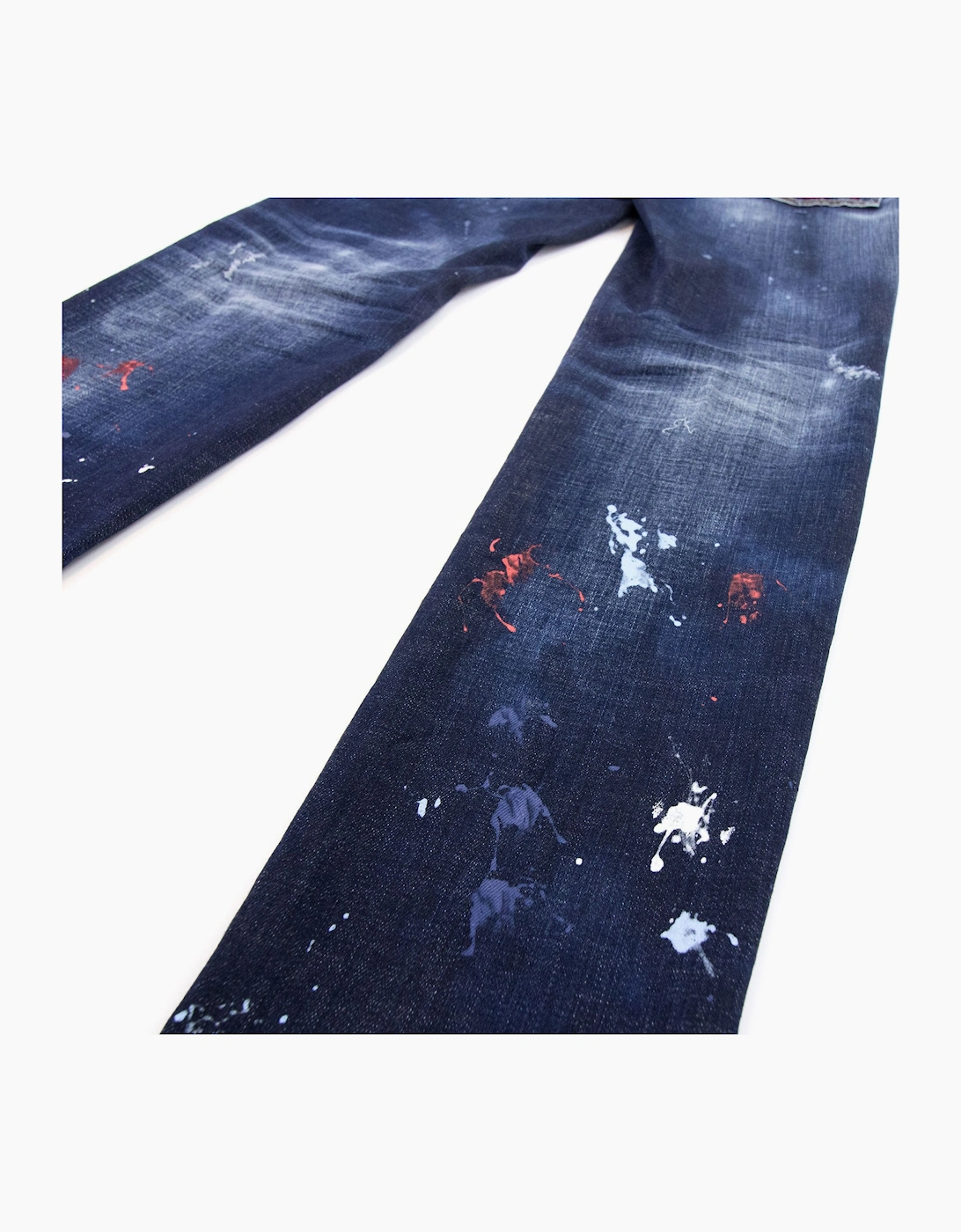 Dsquared2 Dark Splater Wash Cool Guy Jeans Navy Blue 470