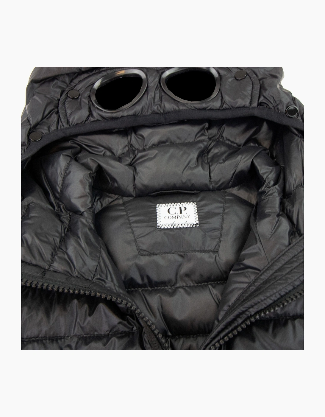 Cp Company Undersixteen Down Filled Goggle Jacke Black 999