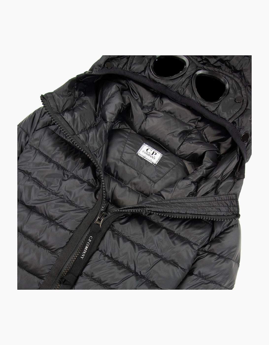 Cp Company Undersixteen Down Filled Goggle Jacke Black 999