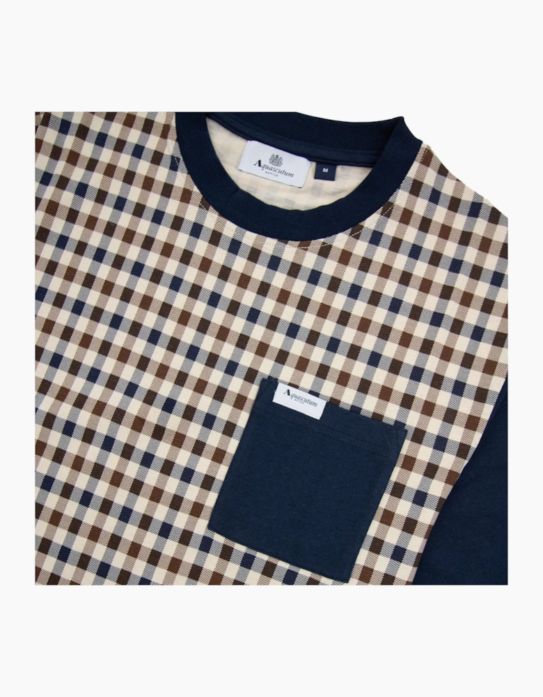 Aquascutum Active Solid Pocket T Shirt Navy