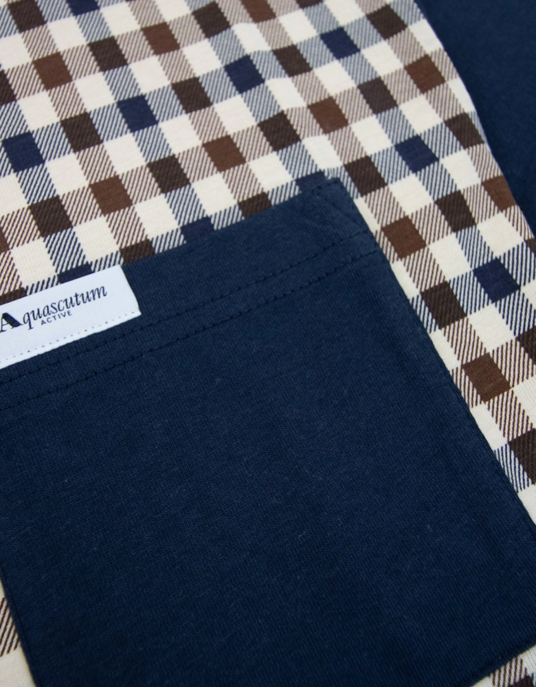 Aquascutum Active Solid Pocket T Shirt Navy