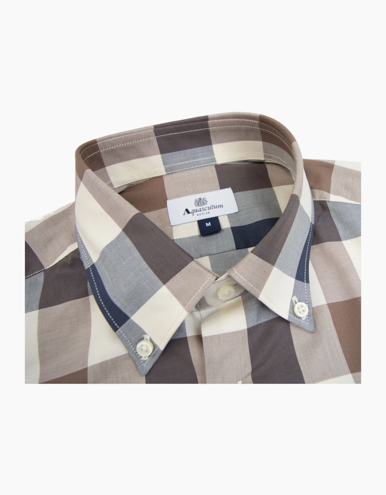 Aquascutum Active Macro Check Shirt Macro Check 30