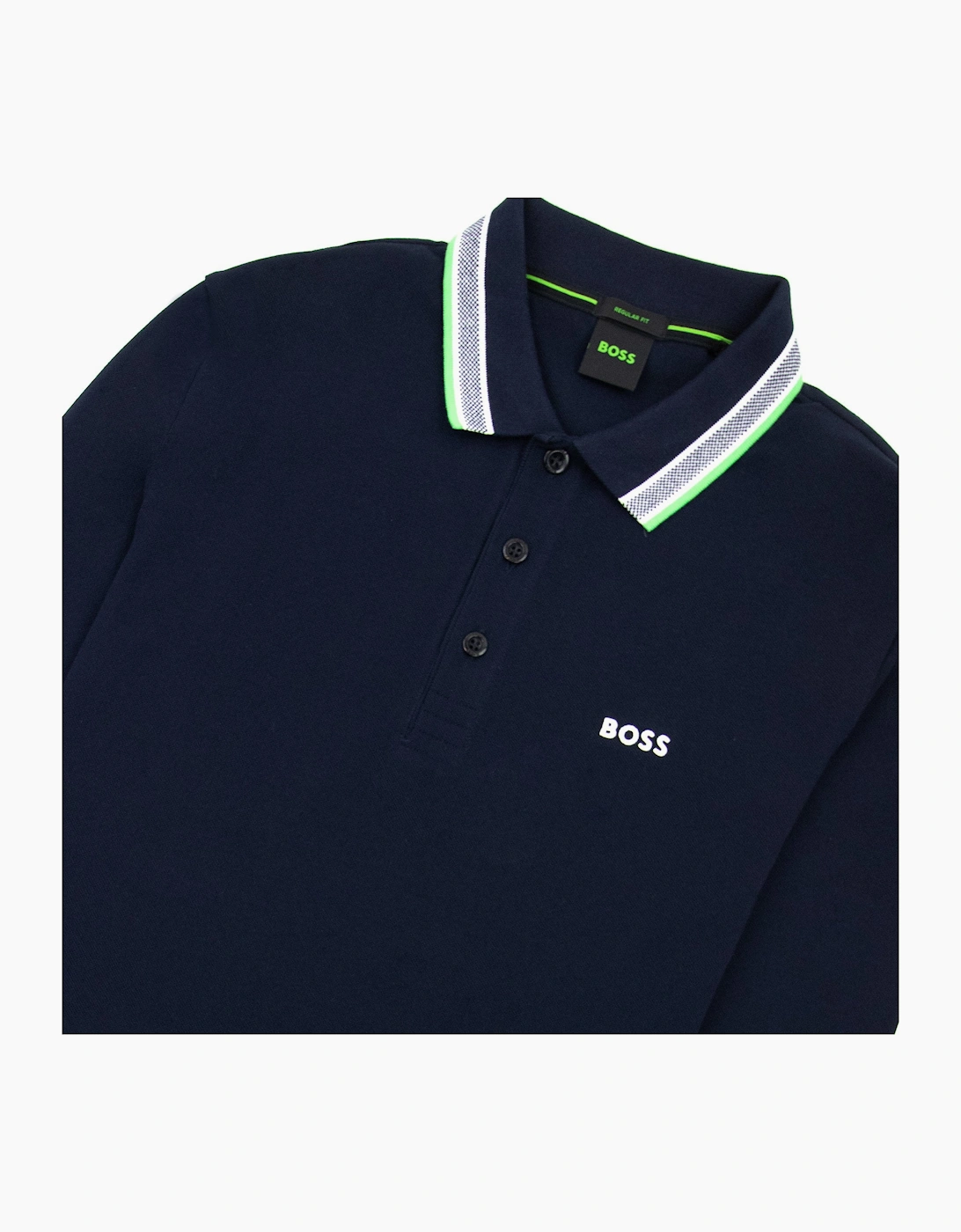 Hugo Boss Plisy Regular Fit L/s Polo Navy 404