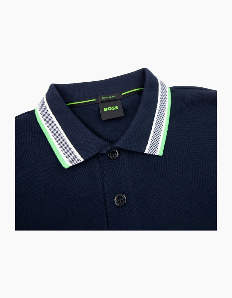 Hugo Boss Plisy Regular Fit L/s Polo Navy 404