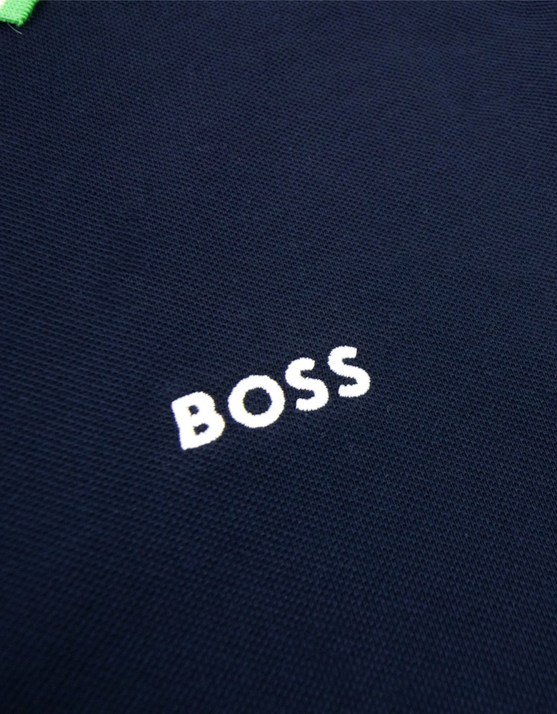 Hugo Boss Plisy Regular Fit L/s Polo Navy 404
