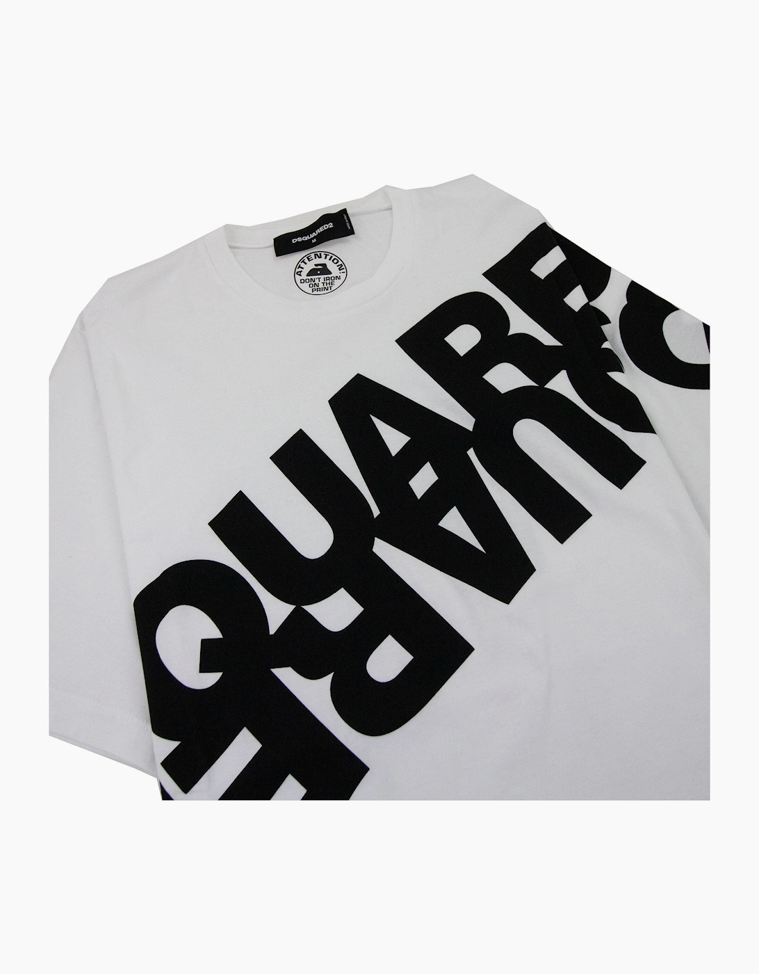 Dsquared2 Diagonal Logo Print Tshirt White