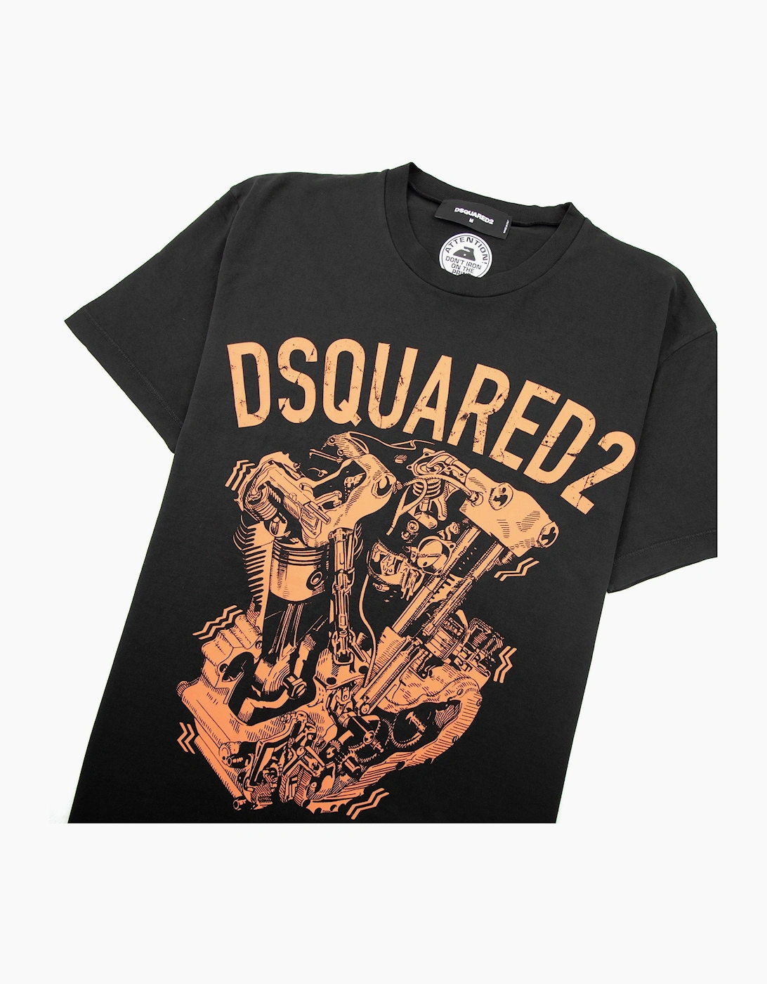 Dsquared2 Graphic Engine Print T-Shirt Black