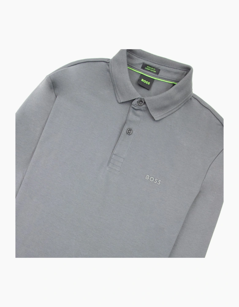 Hugo Boss Pirol Regular Fit L/s Polo Dark Grey 021