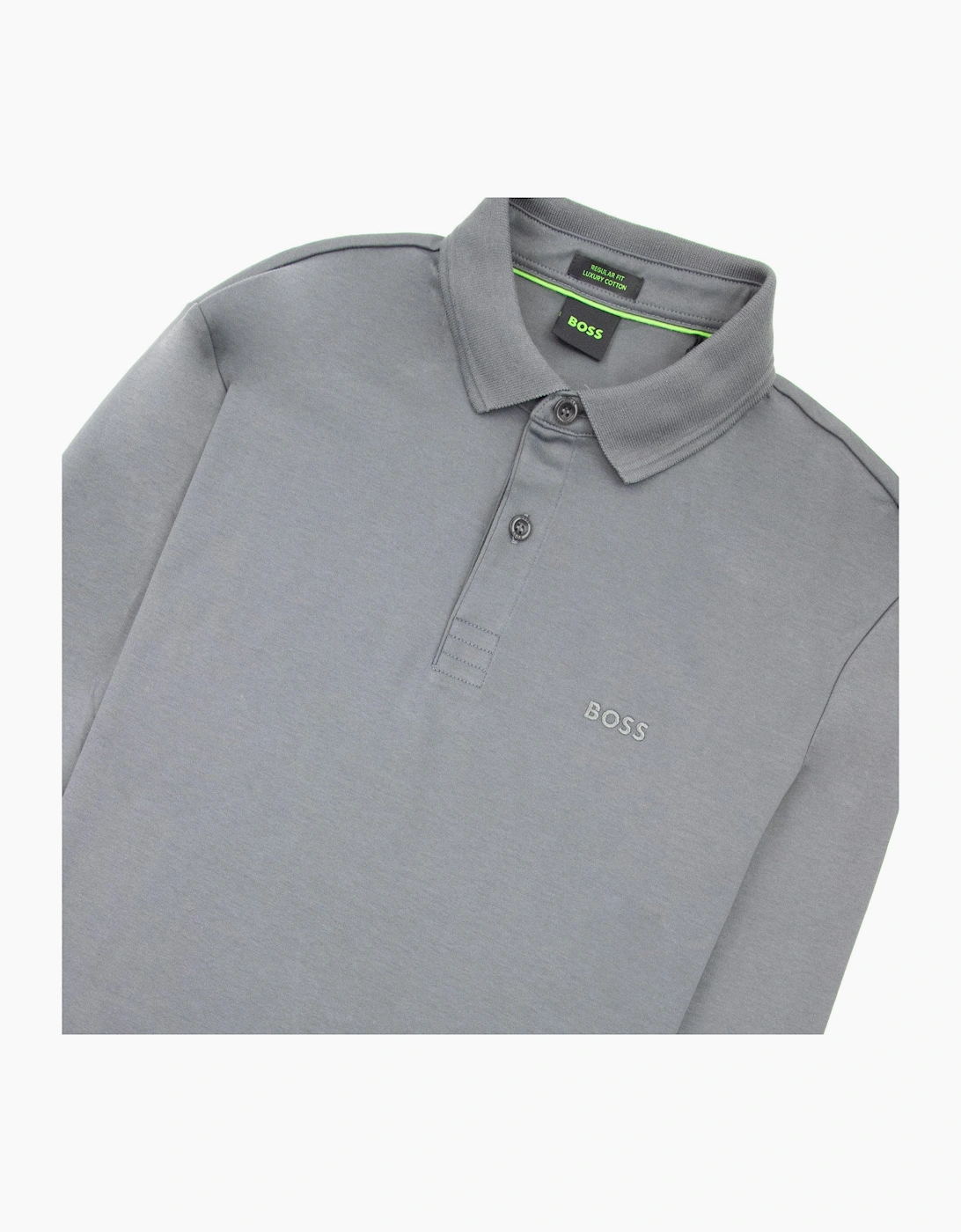 Hugo Boss Pirol Regular Fit L/s Polo Dark Grey 021