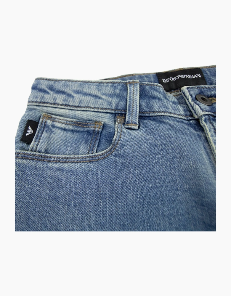Emporio Armani Jnr Eagle 5 Pocket Jean Denim
