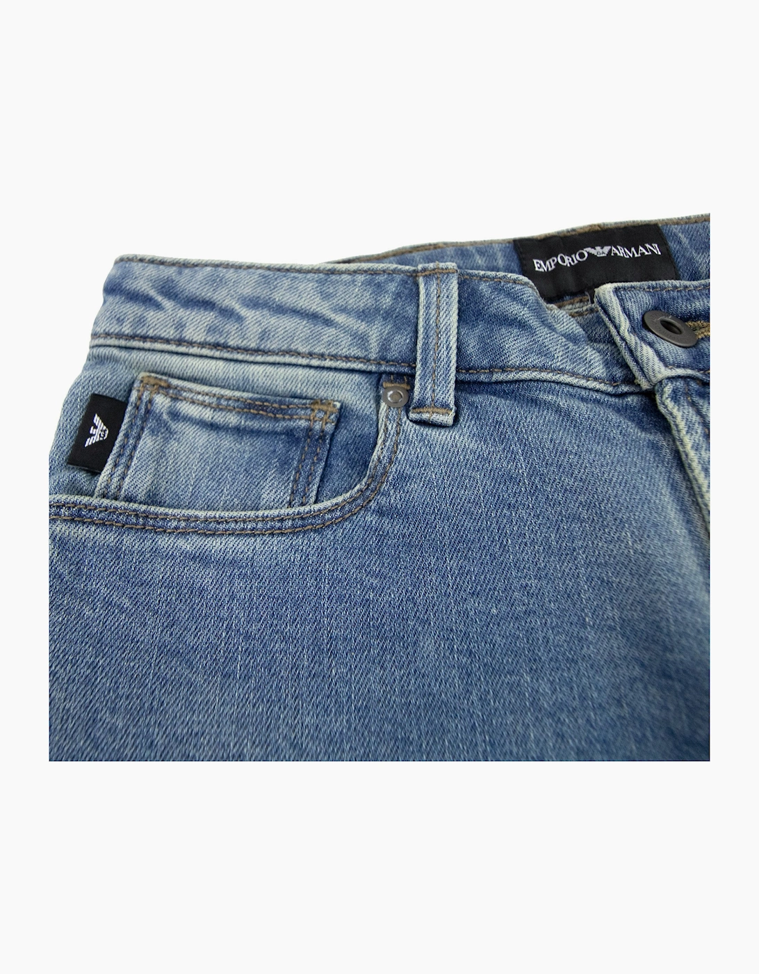 Emporio Armani Jnr Eagle 5 Pocket Jean Denim