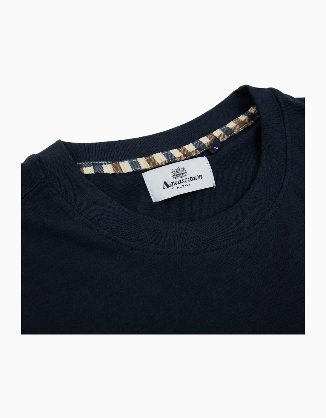 Aquascutum Active Small Logo T Shirt Navy