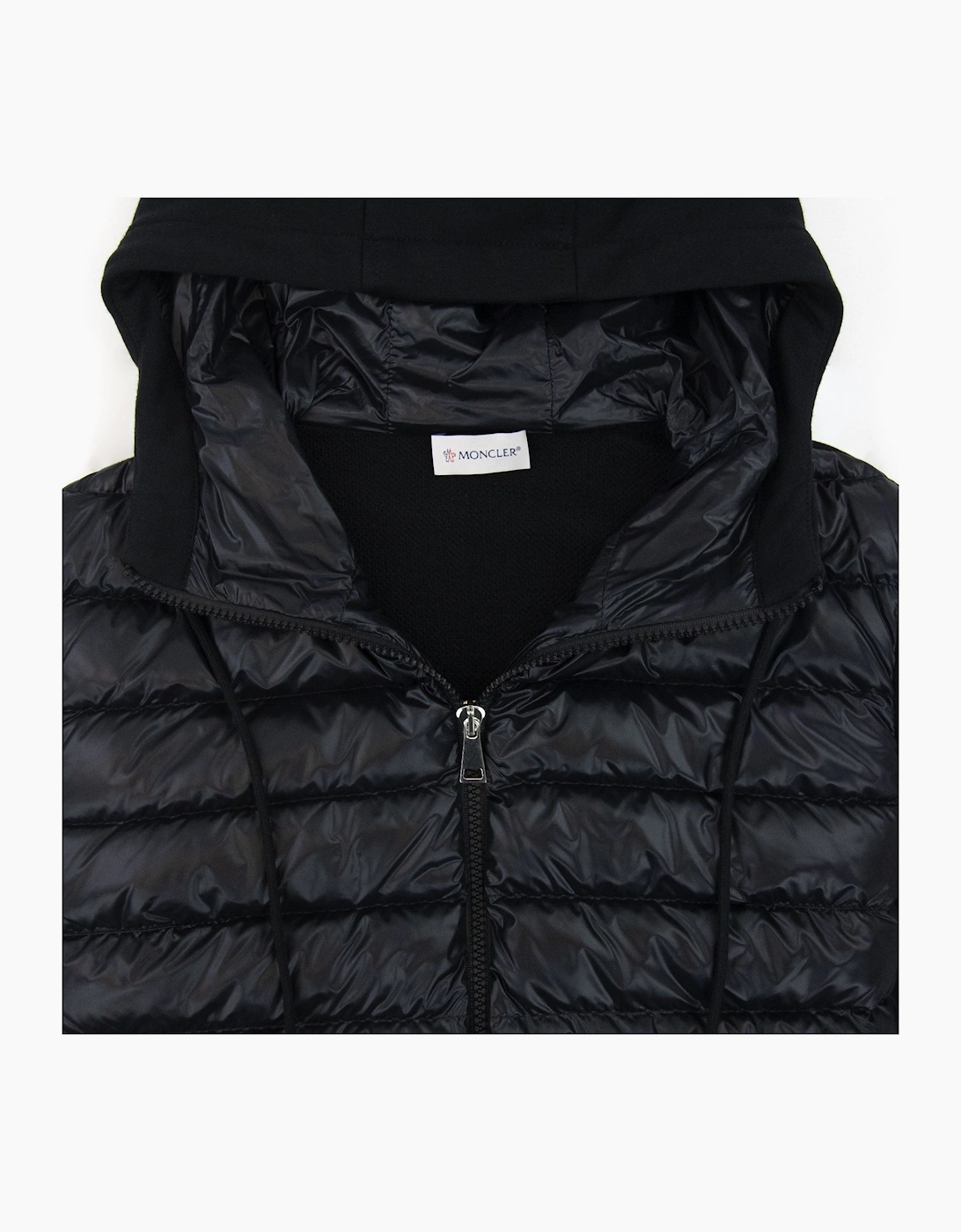 Moncler Women Maglia Hoodied Cardigan Black 999