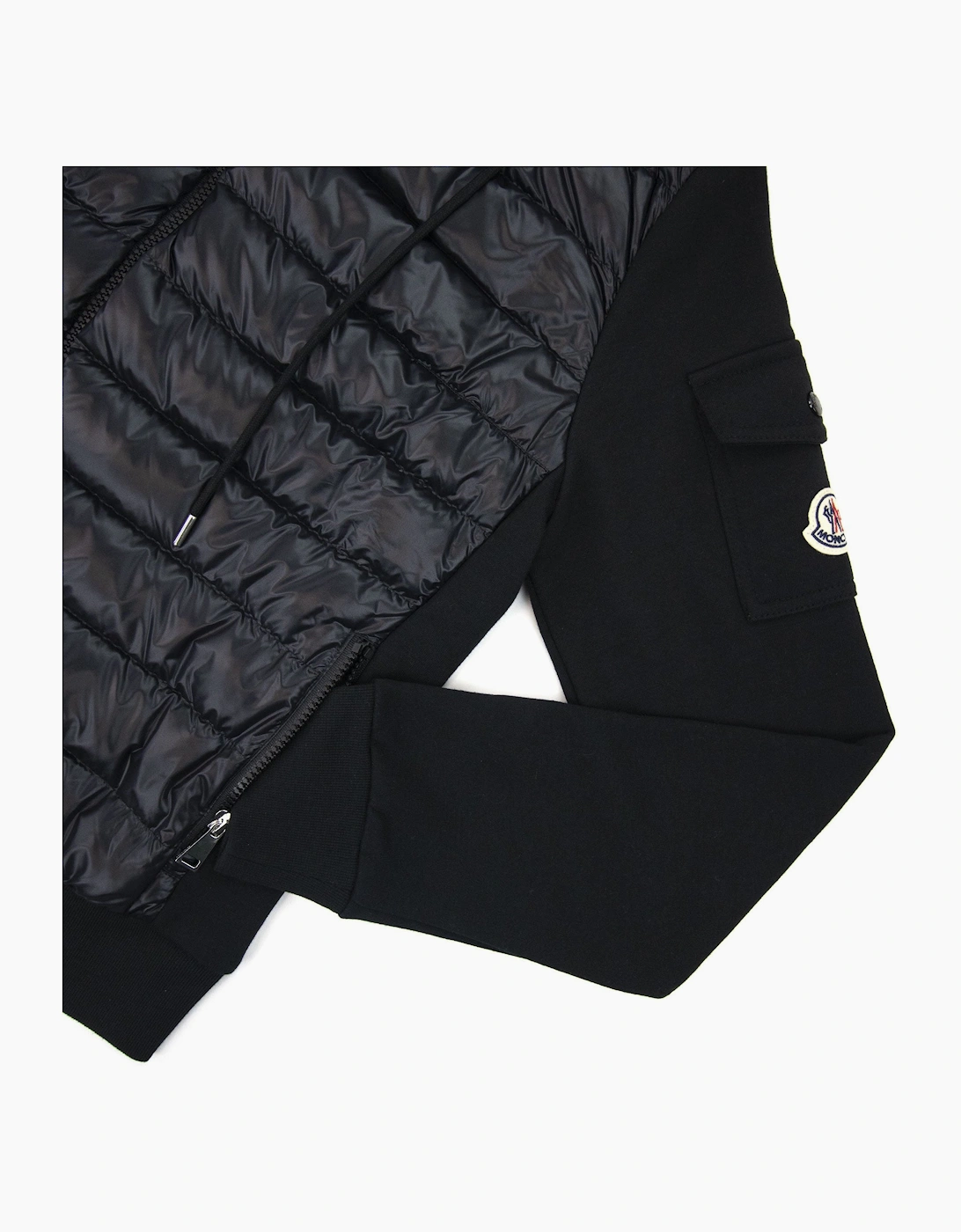 Moncler Women Maglia Hoodied Cardigan Black 999