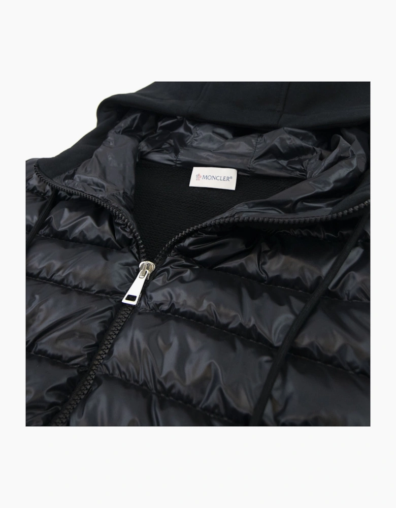 Moncler Women Maglia Hoodied Cardigan Black 999