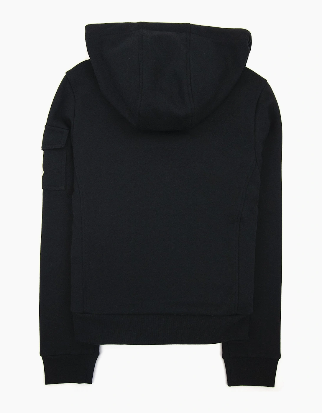 Moncler Women Maglia Hoodied Cardigan Black 999