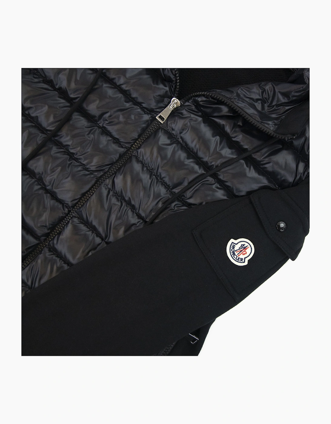 Moncler Women Maglia Hoodied Cardigan Black 999