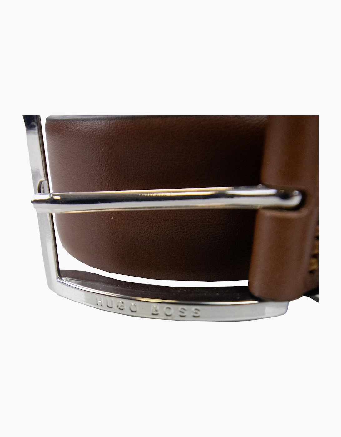 Hugo Boss Froppin Leather Belt Dark Brown
