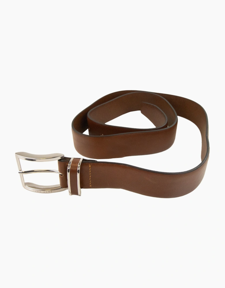 Hugo Boss Froppin Leather Belt Dark Brown
