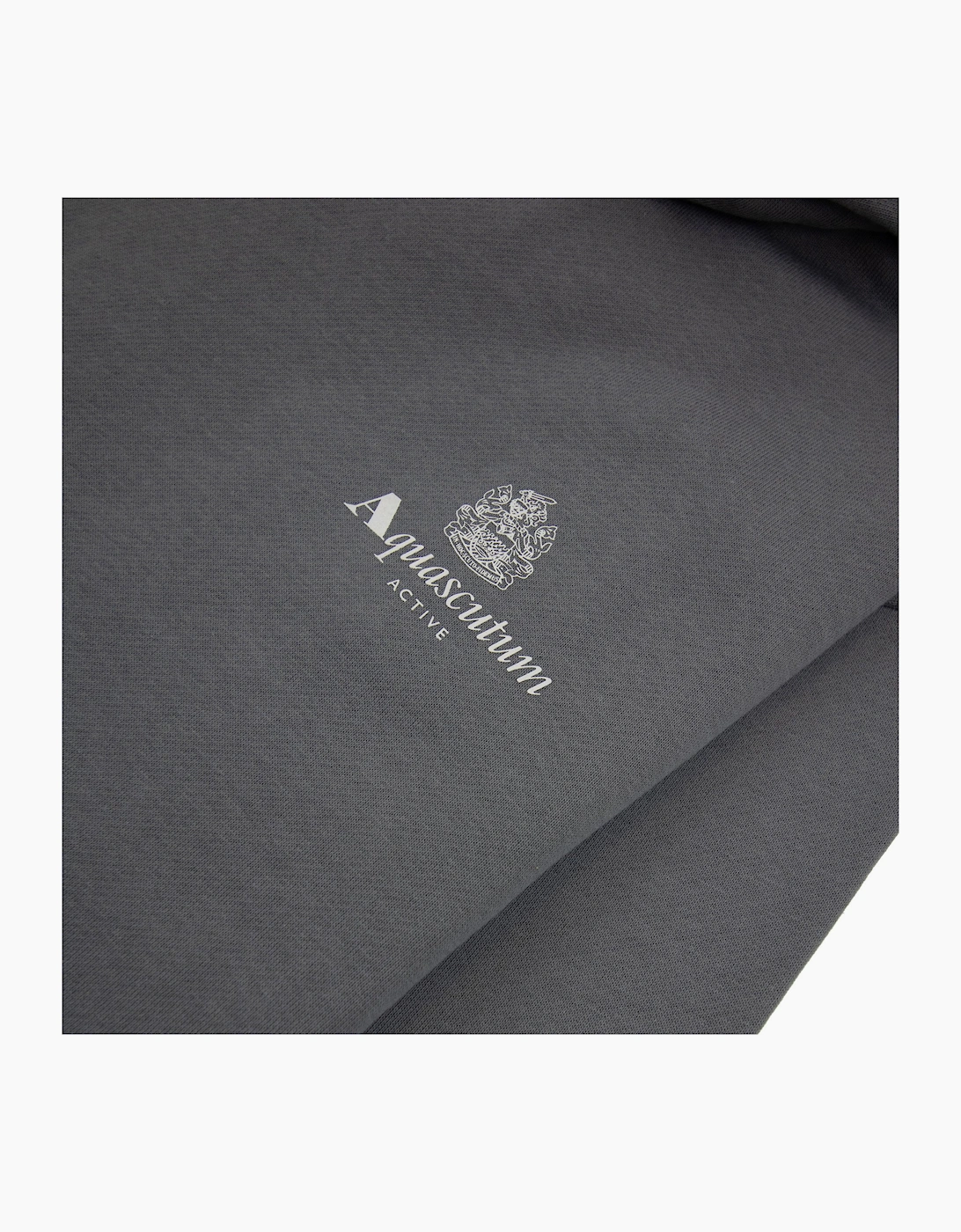 Aquascutum Active Small Logo Hoodie Charcoal