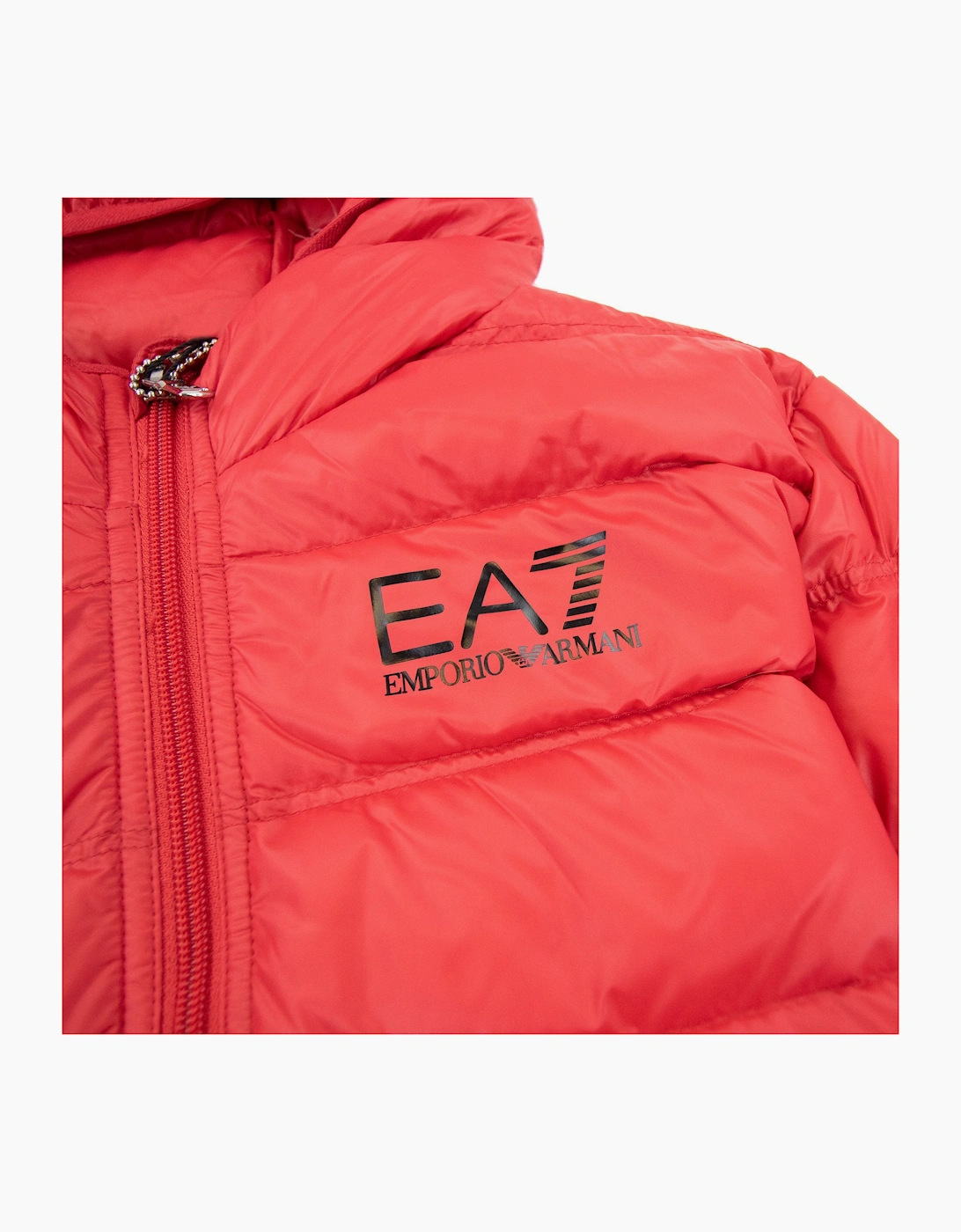 Ea7 Junior Puffa Jacket Red/black