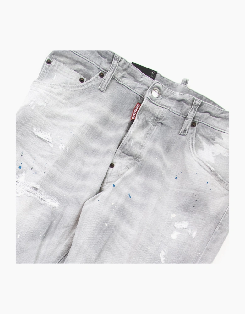 Dsquared2 Cool Guy Multi Paint Jean Light Grey