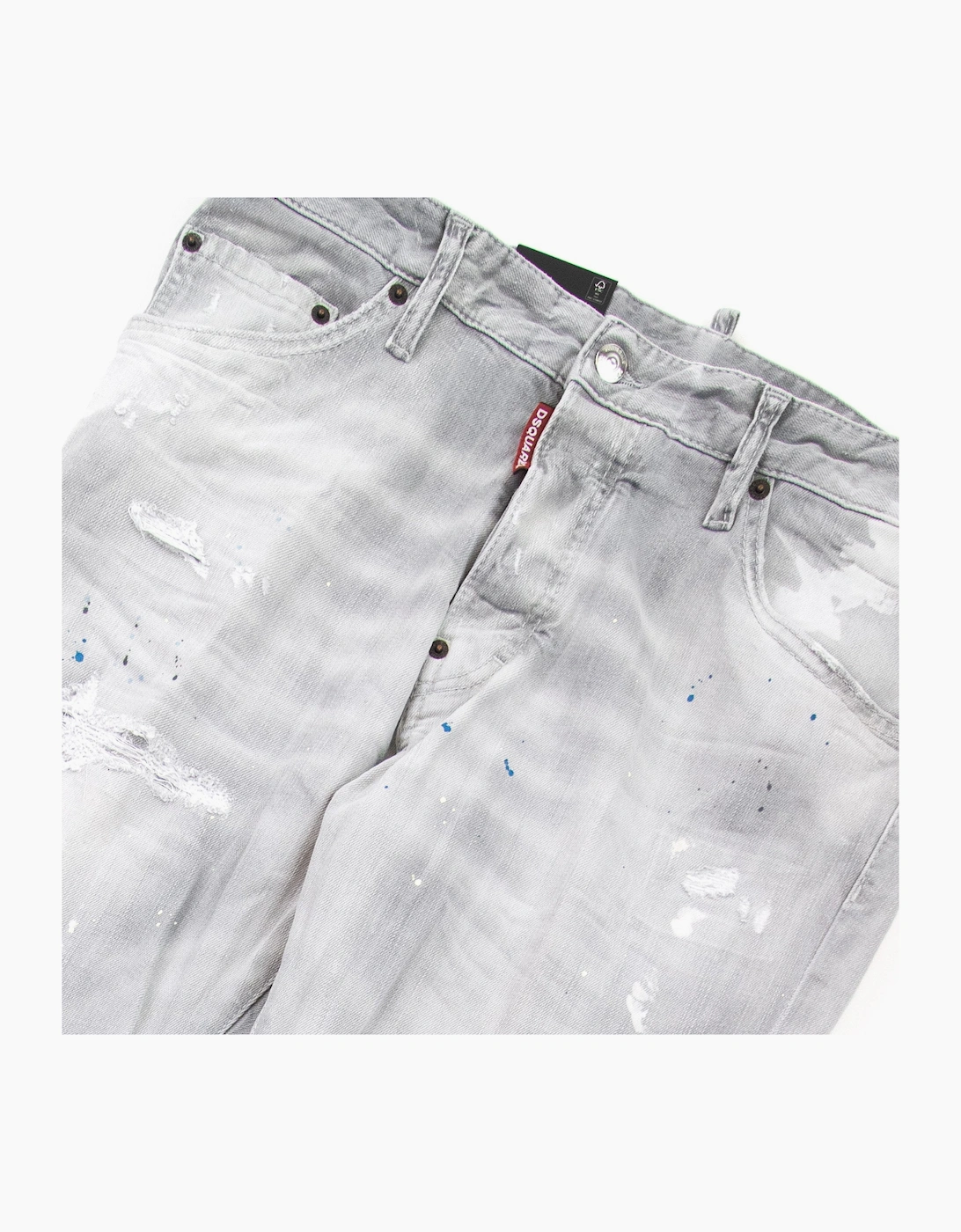 Dsquared2 Cool Guy Multi Paint Jean Light Grey