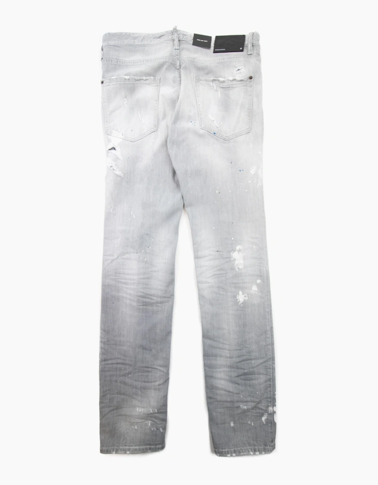 Dsquared2 Cool Guy Multi Paint Jean Light Grey