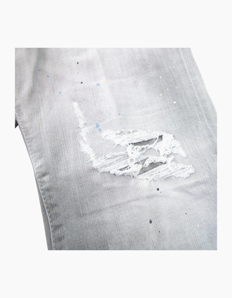 Dsquared2 Cool Guy Multi Paint Jean Light Grey