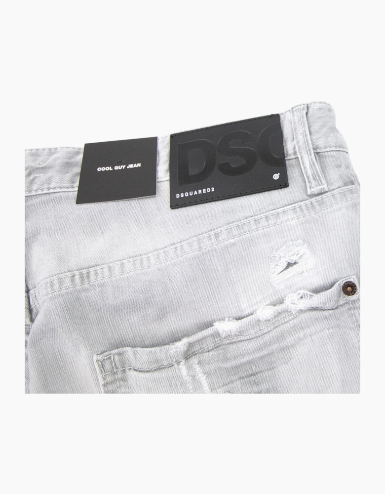Dsquared2 Cool Guy Multi Paint Jean Light Grey