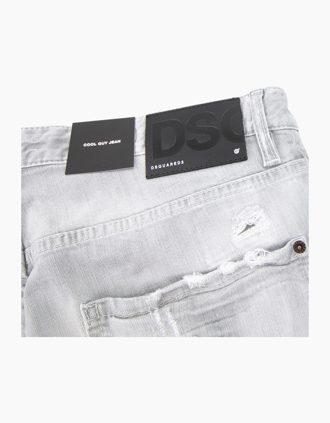 Dsquared2 Cool Guy Multi Paint Jean Light Grey