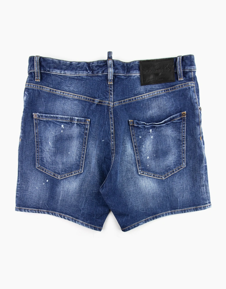 Dsquared2 Dan Commando Denim Shorts Blue