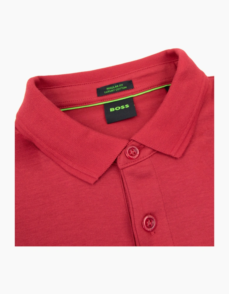 Hugo Boss Pirol Regular Fit L/s Polo Red 616