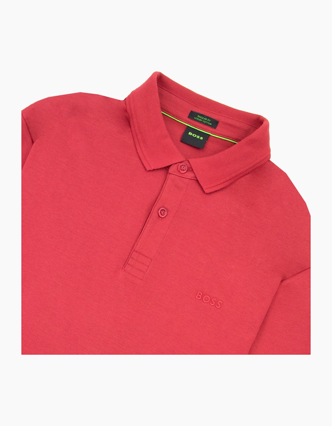 Hugo Boss Pirol Regular Fit L/s Polo Red 616