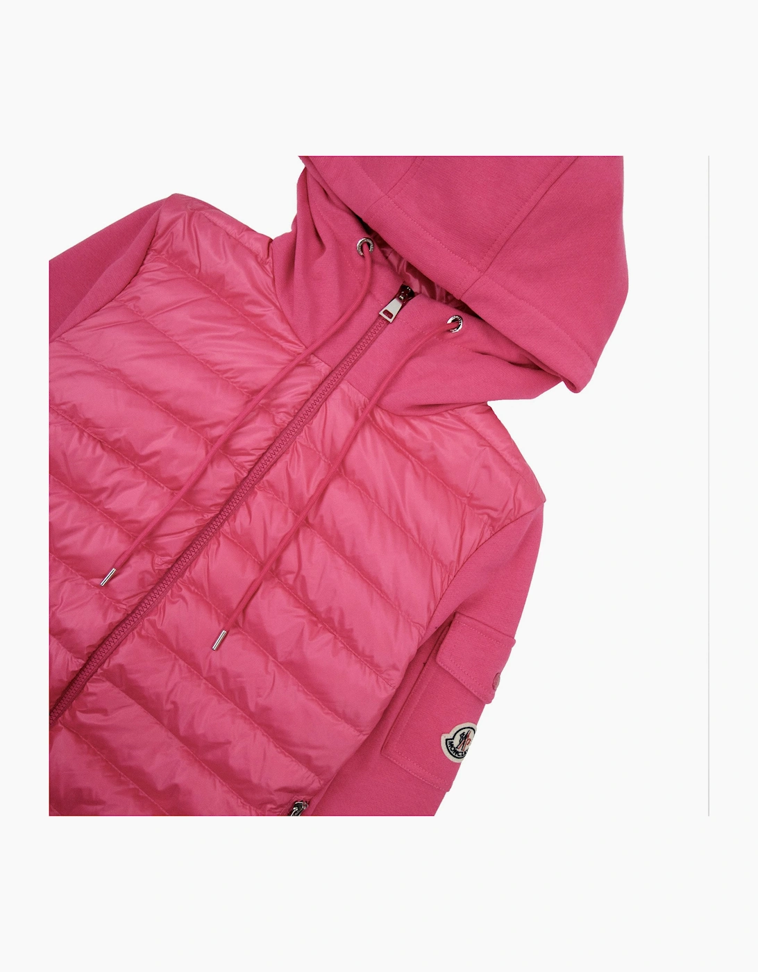 Moncler Women Maglia Hoodied Cardigan Pink 546