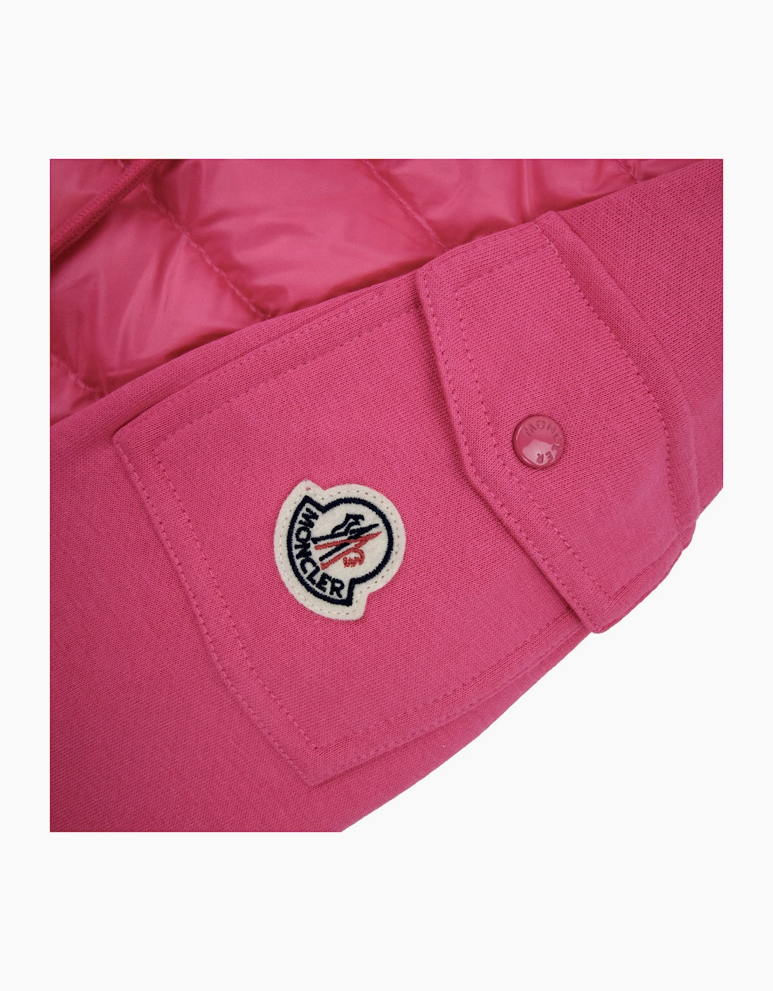 Moncler Women Maglia Hoodied Cardigan Pink 546